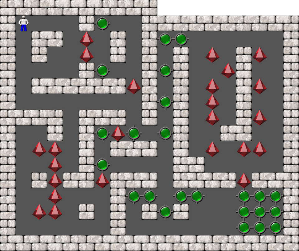 Sokoban Mass Remodel level 1922